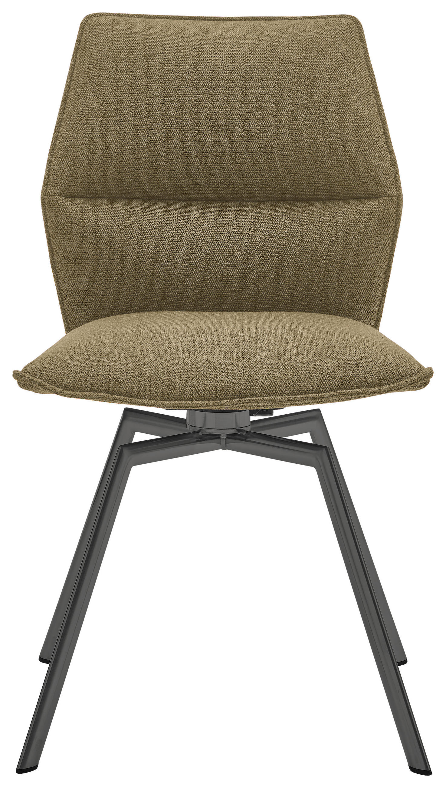 Thumbnail - Venjakob Stuhl, Anthrazit, Waldgrün, Metall, Textil, konisch, Rundrohr, 49x86x60 cm, Goldenes M, Made in Germany, Dgm, L...