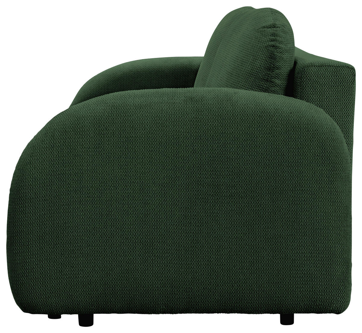 SCHLAFSOFA ROMA  mit Struktur Dunkelgrün  - Dunkelgrün/Schwarz, Design, Textil (230/90/105cm) - MID.YOU