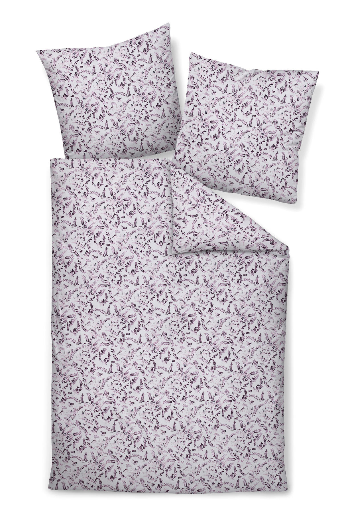 POSTELJNINA 135/200 cm mako saten barve gozdnih sadežev  - barve gozdnih sadežev, Konvencionalno, tekstil (135/200cm) - Janine