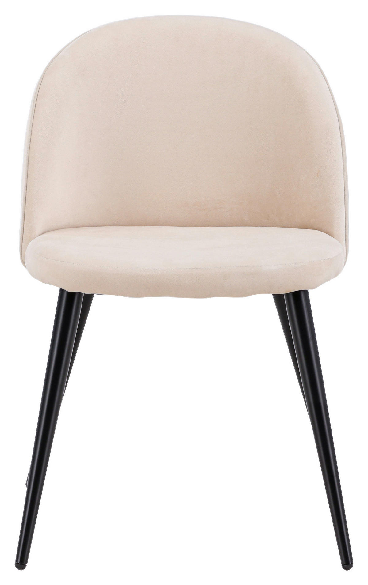 STOLSET stål sammet  - beige/svart, Design, metall/textil (50/76,5/57cm) - Livetastic