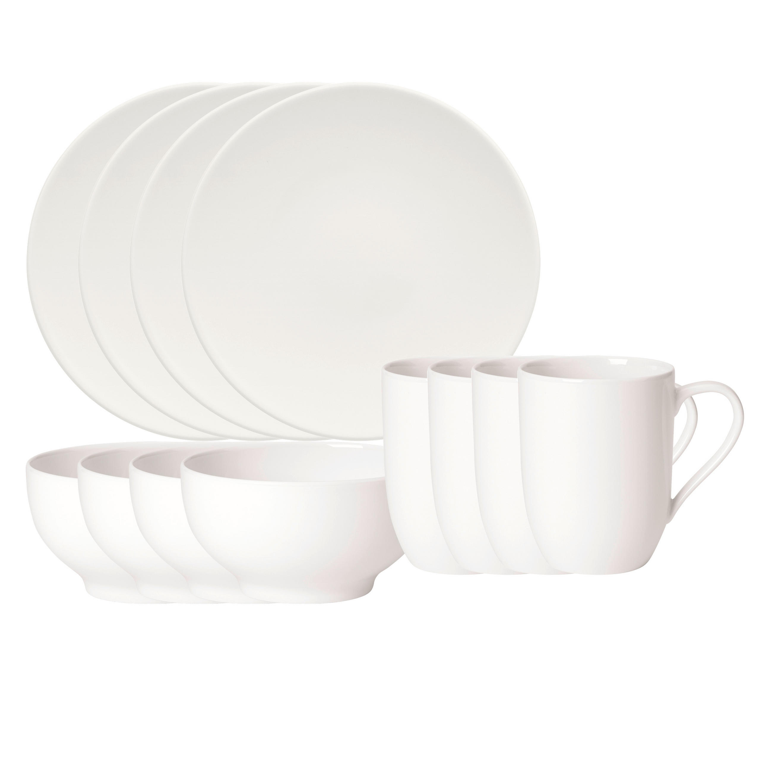 FRÜHSTÜCKSSERVICE Weiß For Me  - Weiß, KONVENTIONELL, Keramik - Villeroy & Boch