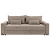 SCHLAFSOFA Cord Beige  - Beige/Schwarz, KONVENTIONELL, Kunststoff/Textil (233/92/108cm) - Carryhome