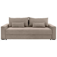 SCHLAFSOFA in Cord Beige  - Beige/Schwarz, Konventionell, Kunststoff/Textil (233/92/108cm) - Carryhome