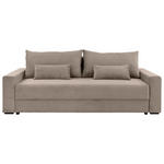 SCHLAFSOFA Cord Beige  - Beige/Schwarz, KONVENTIONELL, Kunststoff/Textil (233/92/108cm) - Carryhome