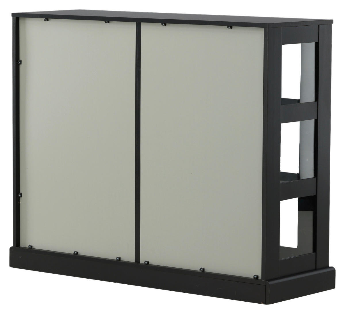 SIDEBOARD  in 120/95/40 cm  - Schwarz, Design, Glas/Holzwerkstoff (120/95/40cm) - Livetastic
