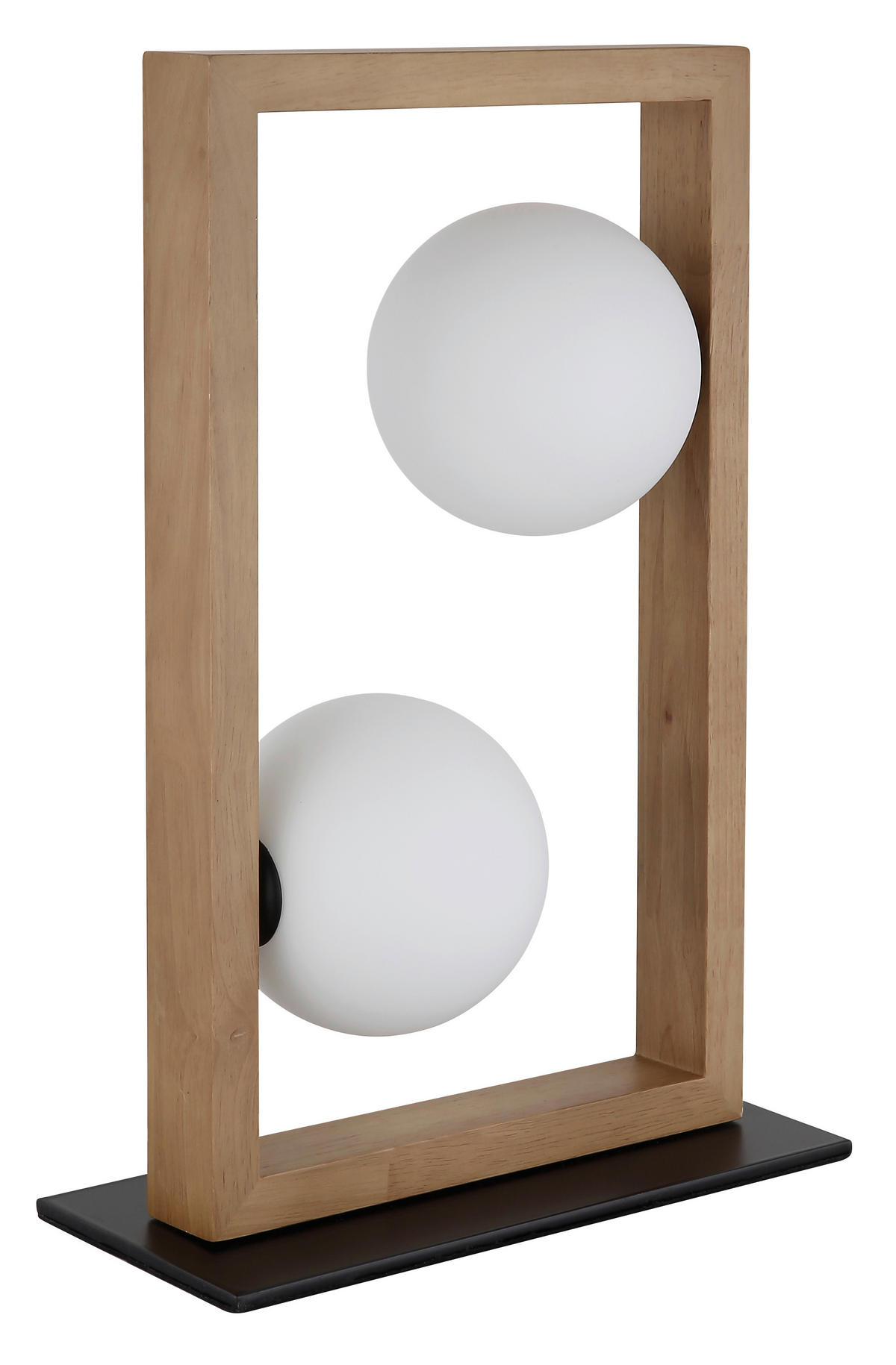 STONA LAMPA - braon/crna, Prirodno, metal/drvo (28/12/40cm)