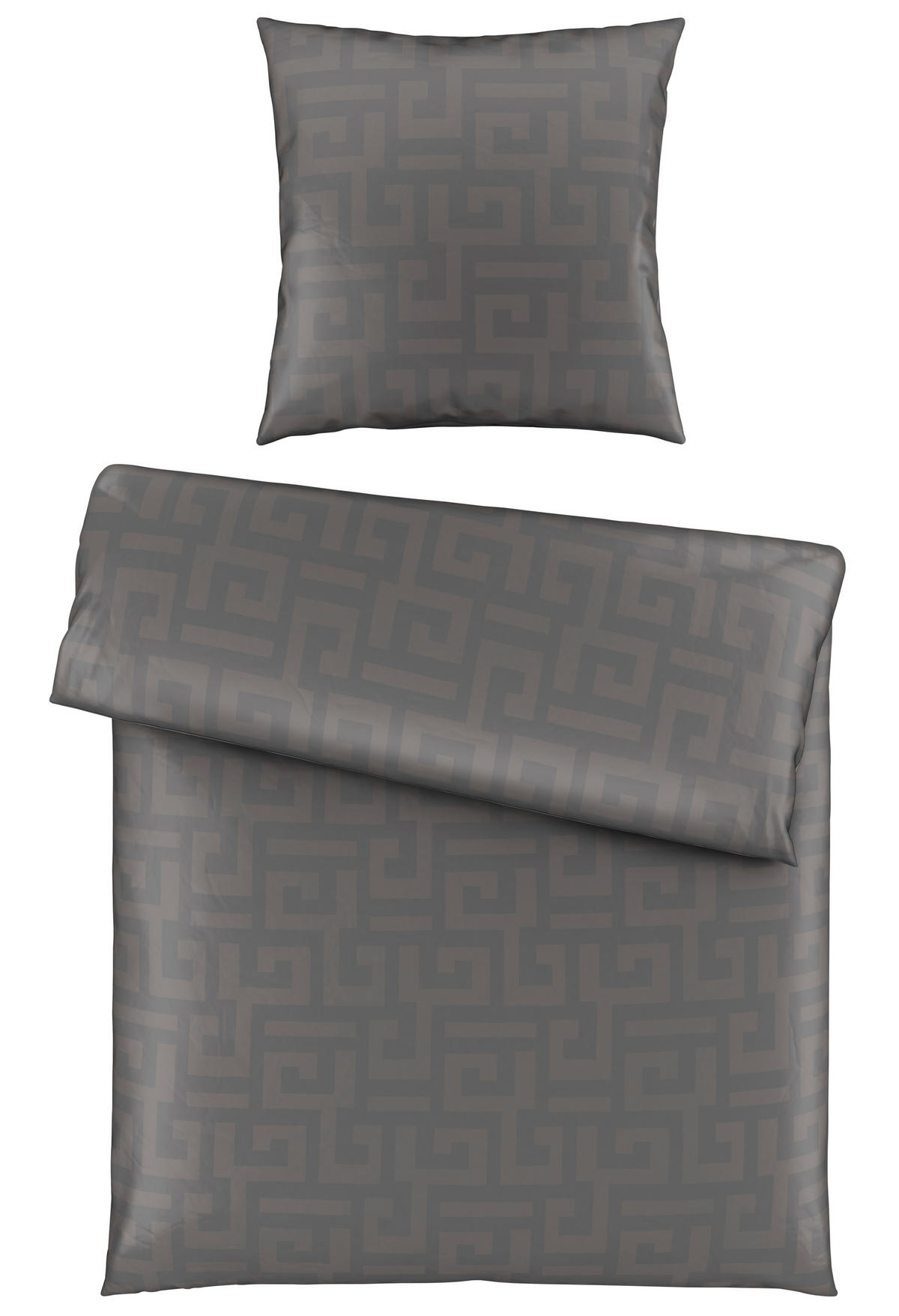 OBOUSTRANNÉ POVLEČENÍ, satén, antracitová, 135/200 cm - antracitová, Basics, textil (135/200cm) - Bio:Vio