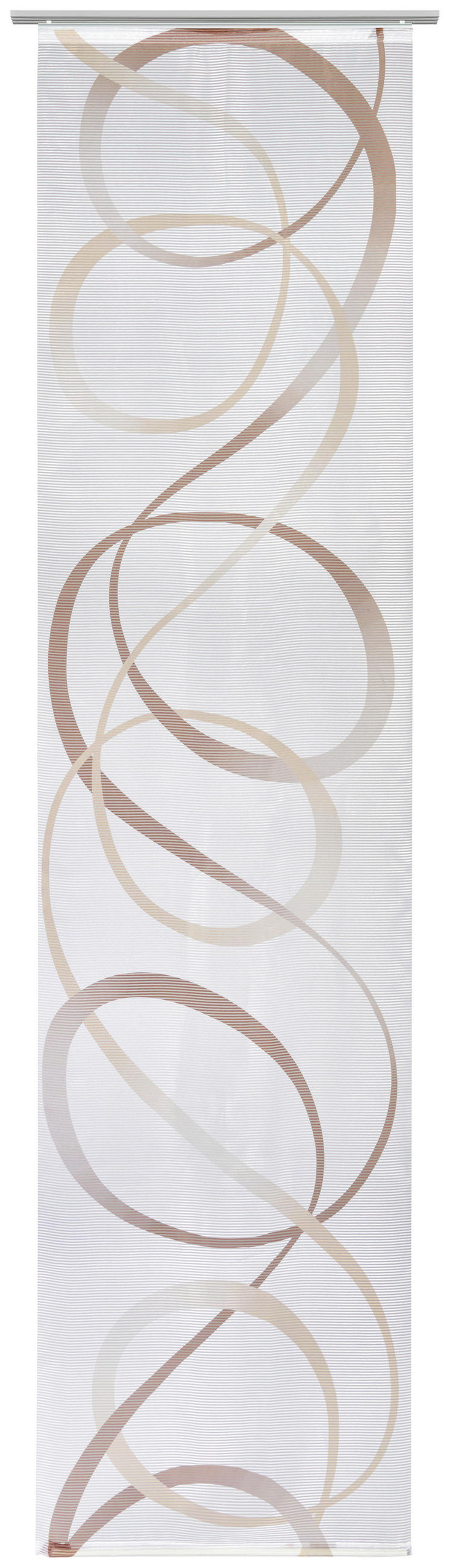 PANELOVÝ ZÁVĚS, 60/255 cm - hnědá/béžová, Design, textil (60/255cm) - Novel