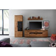 WOHNWAND  in Eichefarben  300/204/50 cm  - Eichefarben/Anthrazit, Natur, Glas/Holz (300/204/50cm) - Linea Natura