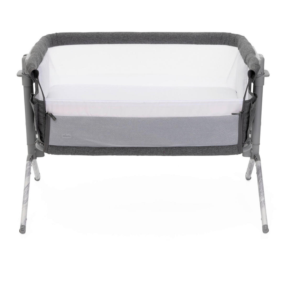 BEISTELLBETT Next2Me Armonia  - Dunkelgrau, Basics, Textil/Metall (99/69/83/55,5cm) - Chicco