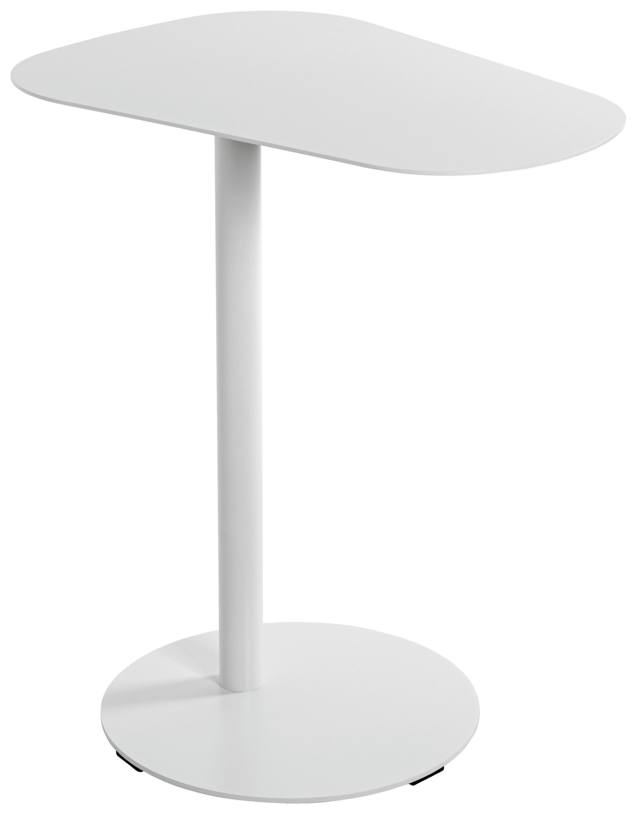 BEISTELLTISCH 53/38/60 cm Weiß organisch  - Weiß, Trend, Metall (53/38/60cm)