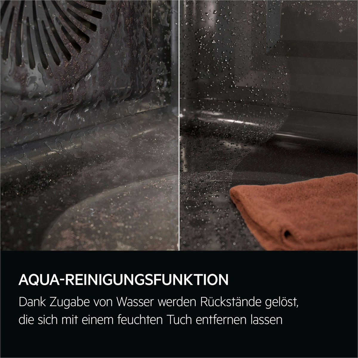 BACKOFENSET XXXL60  - Schwarz, Basics, Glas/Metall (56,0/59,3/55,0cm) - AEG