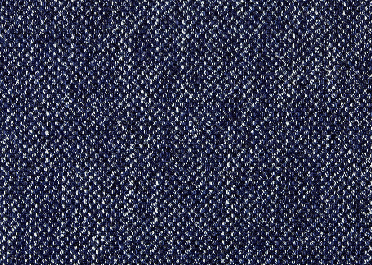 ECKSOFA in Flachgewebe Dunkelblau  - Schwarz/Dunkelblau, Design, Textil/Metall (260/210cm) - Johann Jakob