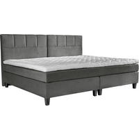BOXSPRINGBETT 240/200 cm  in Grau  - Wengefarben/Grau, Trend, Holz/Textil (240/200cm) - Esposa