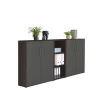 AKTENSCHRANK Anthrazit  - Anthrazit, MODERN, Holzwerkstoff (212,9/113,6/33cm) - MID.YOU
