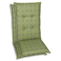 SESSELAUFLAGENSET Raute  - Grün, Basics, Textil (50/6/120cm)