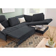 ECKSOFA in Bouclé Schwarz  - Schwarz, Natur, Textil/Metall (288/233cm) - Valnatura