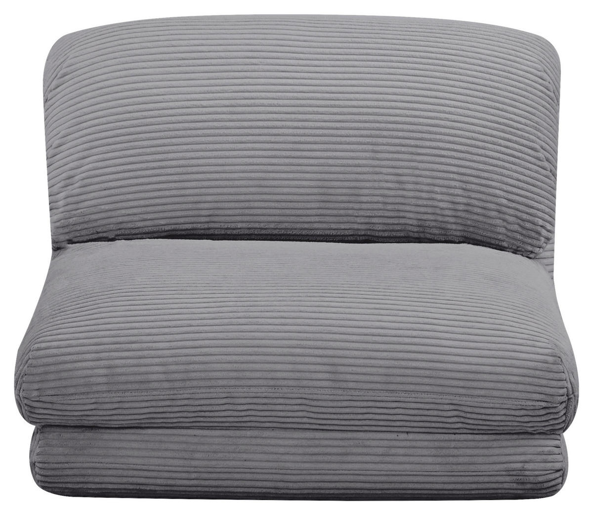 SCHLAFSESSEL in Cord Hellgrau  - Hellgrau, Design, Textil/Metall (82/58/78cm) - Livetastic