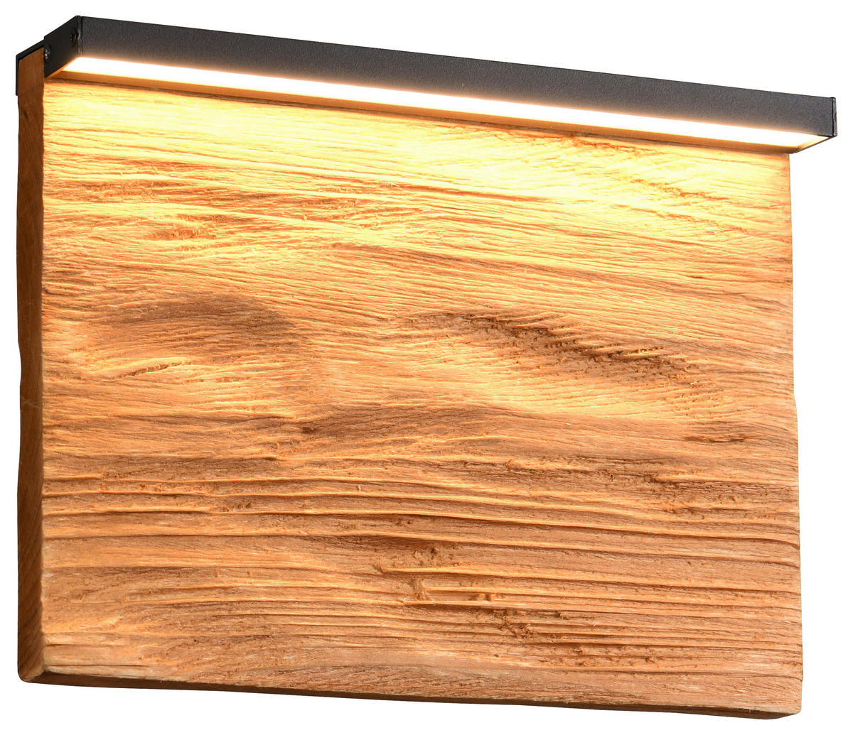 LED-WANDLEUCHTE KALEA 20/7,5/15 cm   - Schwarz/Kieferfarben, Natur, Holz/Metall (20/7,5/15cm) - Trio Leuchten