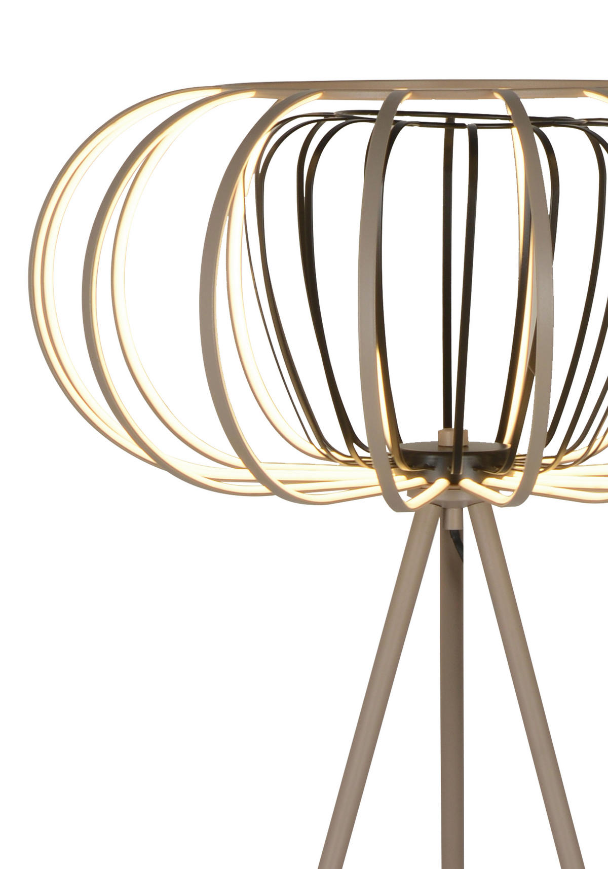 LED-GOLVLAMPA Salo 140/44/168 cm    - sandfärgad/svart, Basics, metall (140/44/168cm)