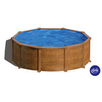 POOL-SET 2024 460/132 cm  - Braun, KONVENTIONELL, Metall (460/132cm) - Gre