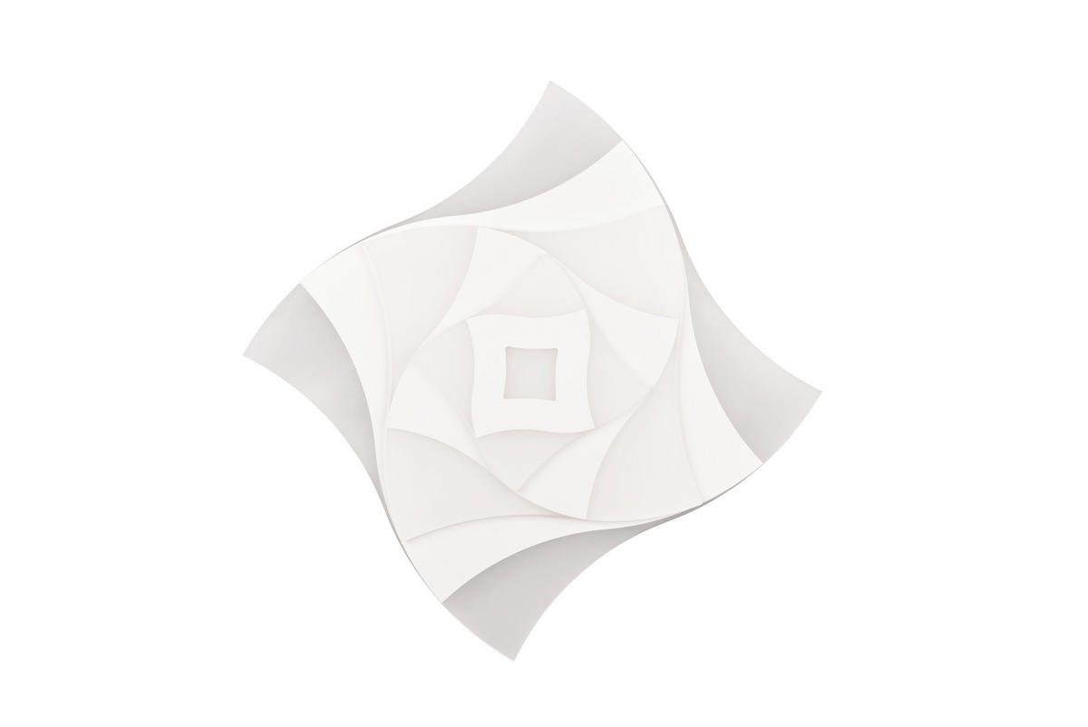 LED-DECKENLEUCHTE    48/48/5,5 cm  - Weiss, Design, Kunststoff/Metall (48/48/5,5cm) - Trio Leuchten