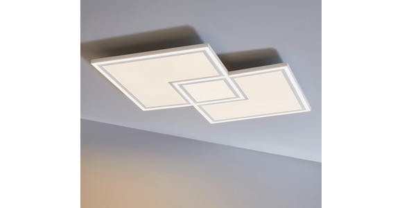 LED-DECKENLEUCHTE 67/67/5 cm   - Weiß, Trend, Kunststoff/Metall (67/67/5cm) - Novel