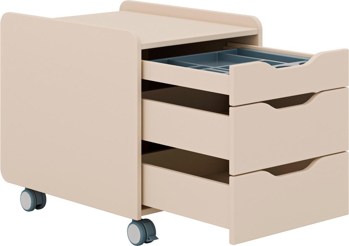 ROLLCONTAINER Beige, Kaschmir  - Kaschmir/Beige, Basics, Holzwerkstoff (43/61/48cm) - Paidi