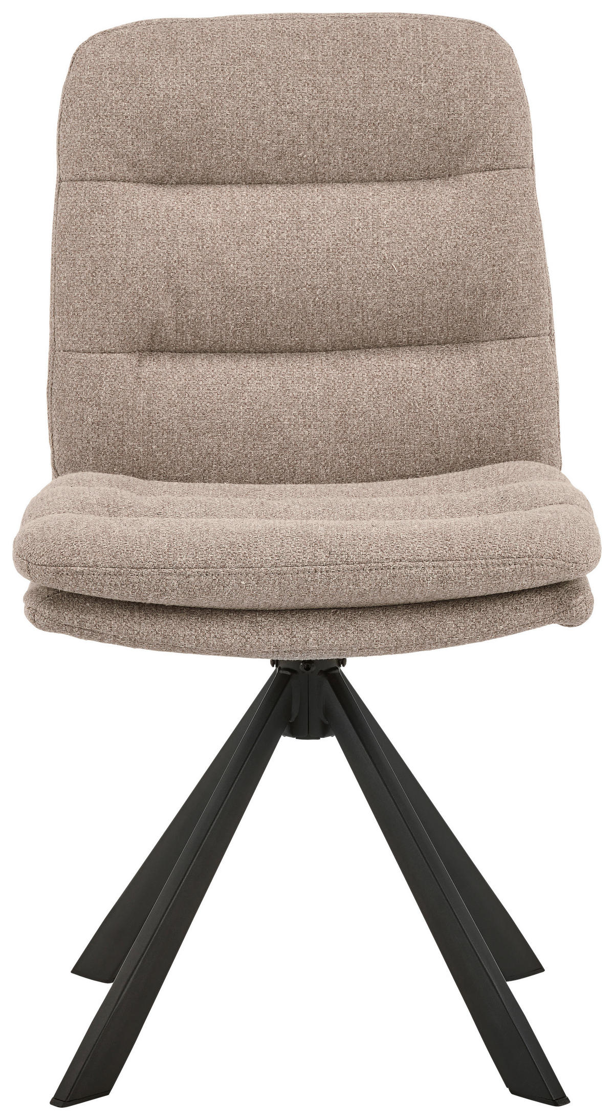 STUHL  in Stahl  - Beige/Schwarz, Trend, Textil/Metall (47/85/57cm) - MID.YOU