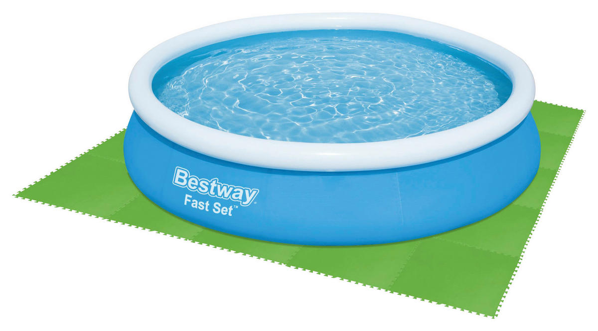 POOL GOLVSKYDDSMATTA - grön, Klassisk, plast (78/78cm) - Bestway