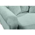 ECKSOFA Salbeigrün Cord  - Salbeigrün/Schwarz, KONVENTIONELL, Kunststoff/Textil (255/185cm) - Hom`in