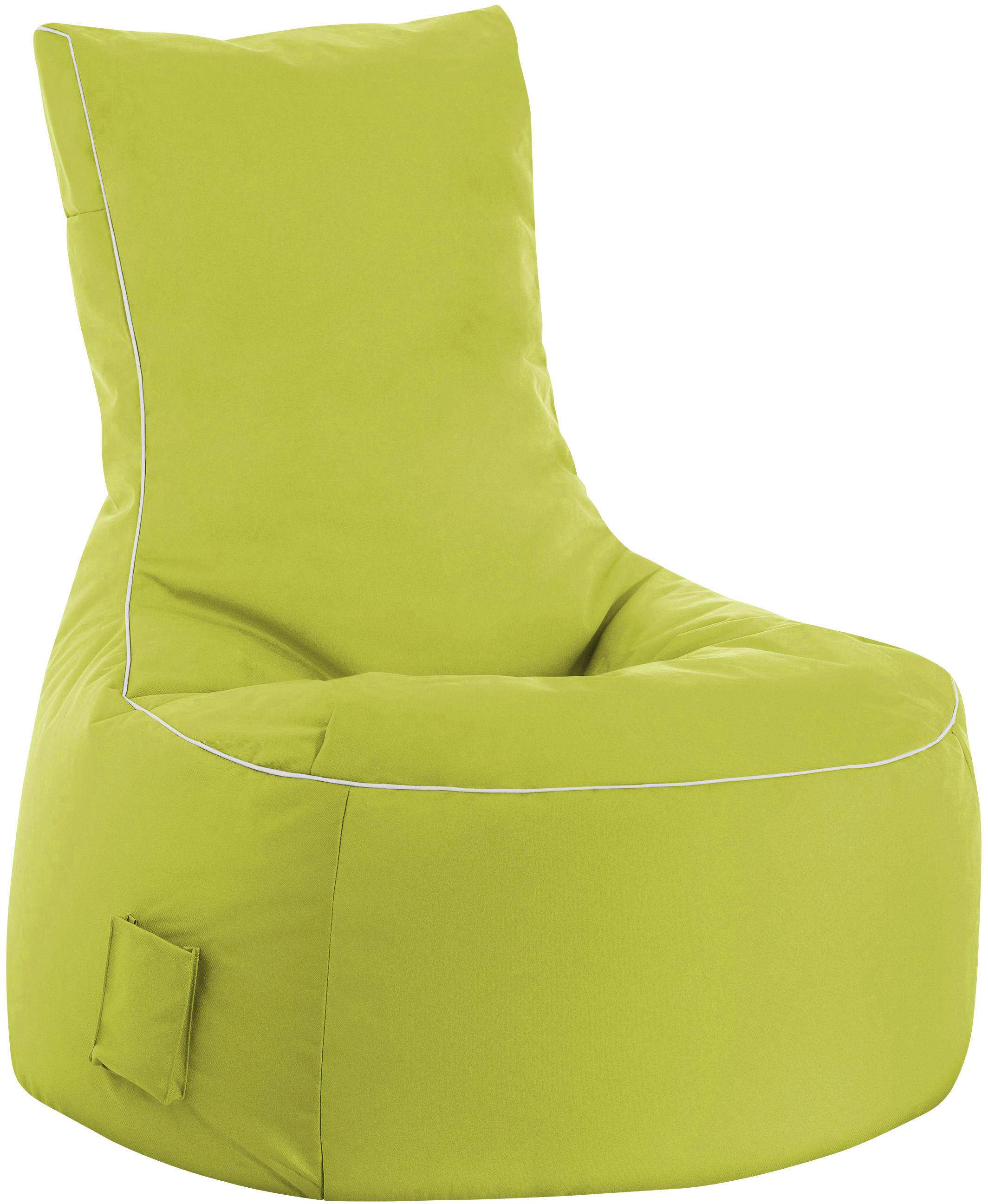SITZSACK 300 l  - Weiß/Grün, Design, Textil (95/90/65cm)