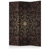 PARAVENT mit 3  Flügel - Beige/Braun, Basics, Holz/Textil (135/172/3cm) - artgeist