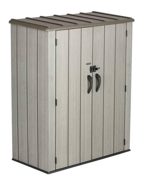 GERÄTESCHRANK 136/172/70 cm  - Naturfarben/Grau, Basics, Kunststoff (136/172/70cm)