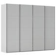 SCHWEBETÜRENSCHRANK 271/235/68 cm 4-türig Grau  - Chromfarben/Grau, Design, Holzwerkstoff/Metall (271/235/68cm) - Novel