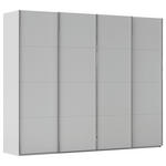 SCHWEBETÜRENSCHRANK 271/235/68 cm 4-türig Grau  - Chromfarben/Grau, Design, Holzwerkstoff/Metall (271/235/68cm) - Novel