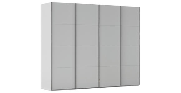 SCHWEBETÜRENSCHRANK 271/235/68 cm 4-türig Grau - Chromfarben/Grau, Design, Holzwerkstoff/Metall (271/235/68cm) - Novel