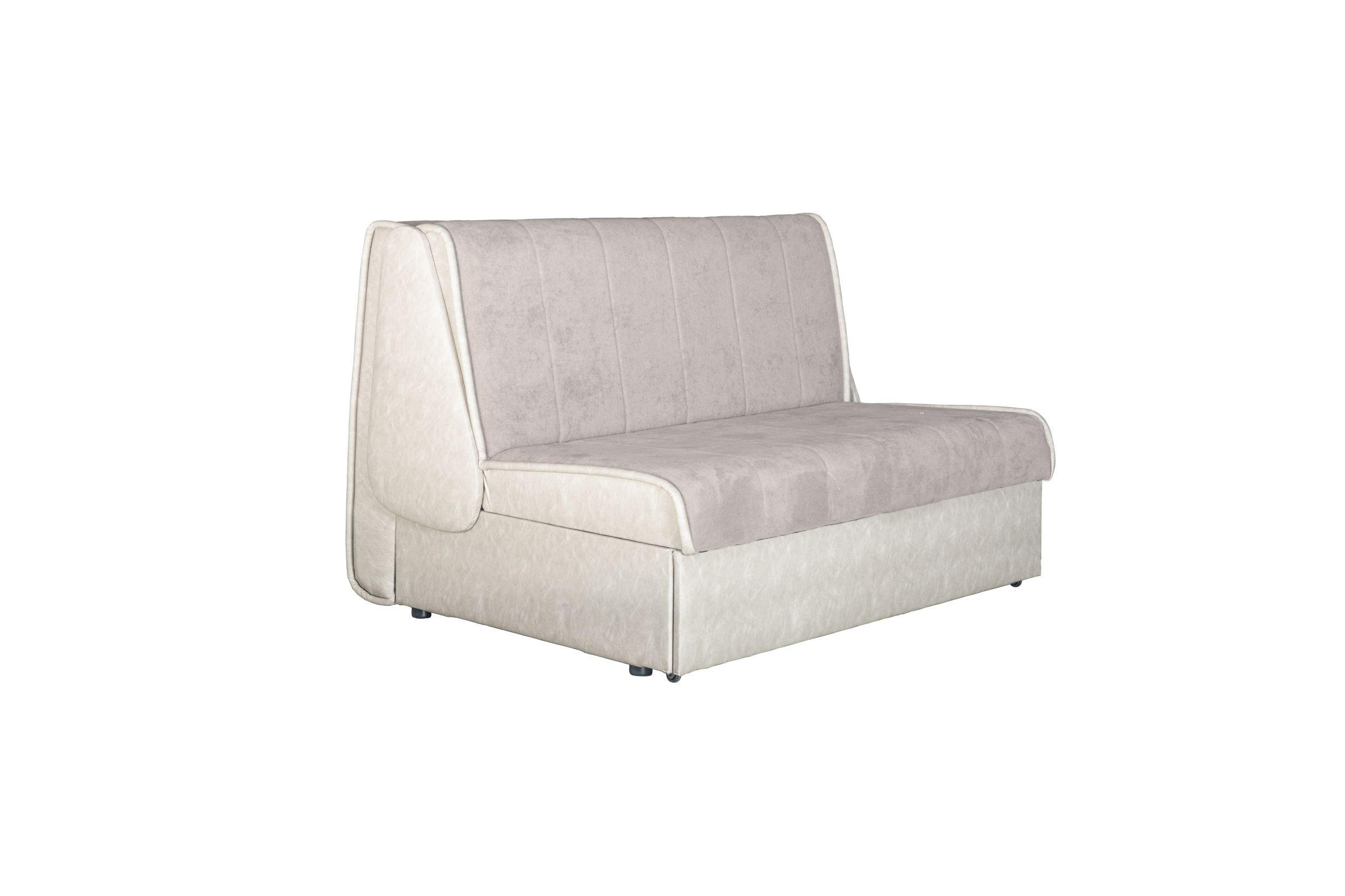 DVOSJED drvo, tekstil  svijetlo siva, cappuccino    - cappuccino/svijetlo siva, Konvencionalno, drvo/tekstil (126/110/87cm) - Xora