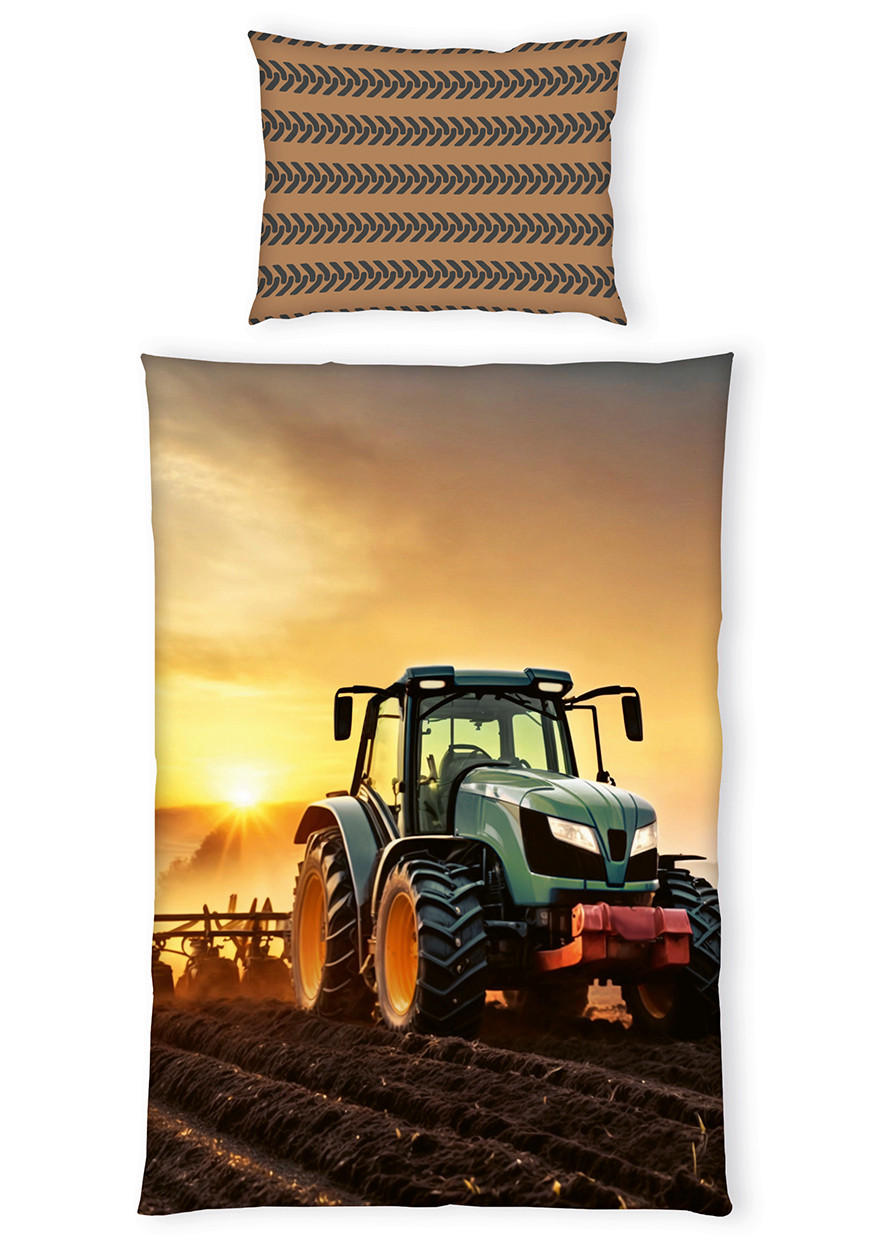 BETTWÄSCHE YC Traktor Bettwäsche Renforcé 140/200 cm  - Multicolor, Basics, Textil (140/200cm) - Herding