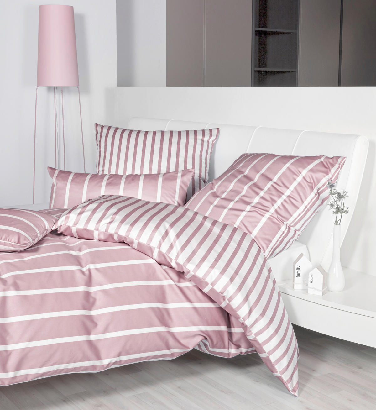 WENDEBETTWÄSCHE 2-teilig 135/200 cm  - Rosa, Design, Textil (135/200cm) - Janine
