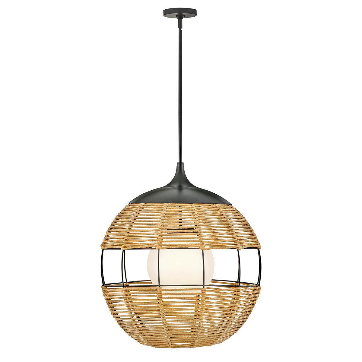 Elstead Lighting Hängeleuchte Maddox Schwarz, Beige 61x75.6 cm