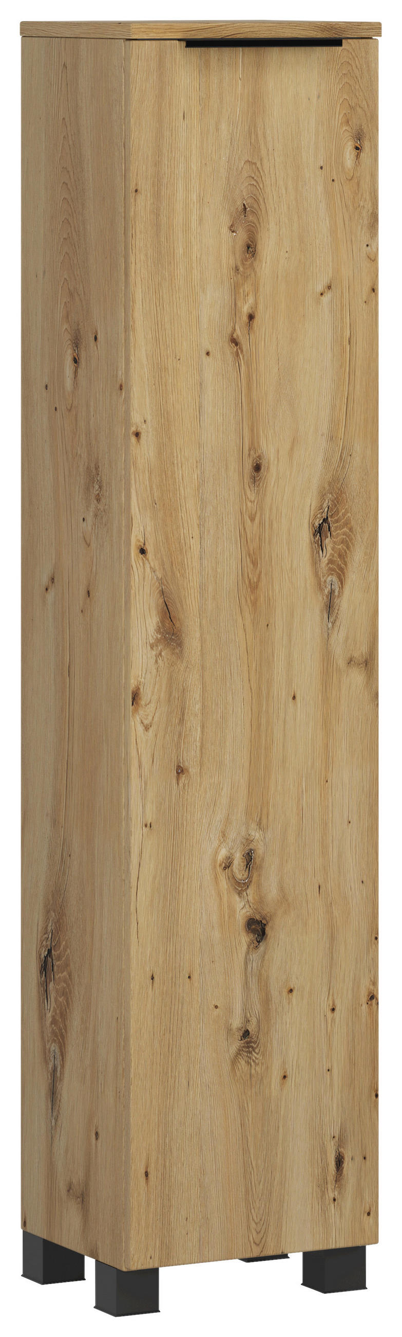 MIDISCHRANK 30/130/35 cm  - Schwarz/Eiche Artisan, Modern, Holzwerkstoff/Kunststoff (30/130/35cm) - Held