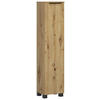 MIDISCHRANK 30/130/35 cm  - Schwarz/Eiche Artisan, Modern, Holzwerkstoff/Kunststoff (30/130/35cm) - Held