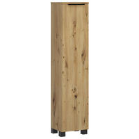 MIDISCHRANK 30/130/35 cm  - Schwarz/Eiche Artisan, Modern, Holzwerkstoff/Kunststoff (30/130/35cm) - Held