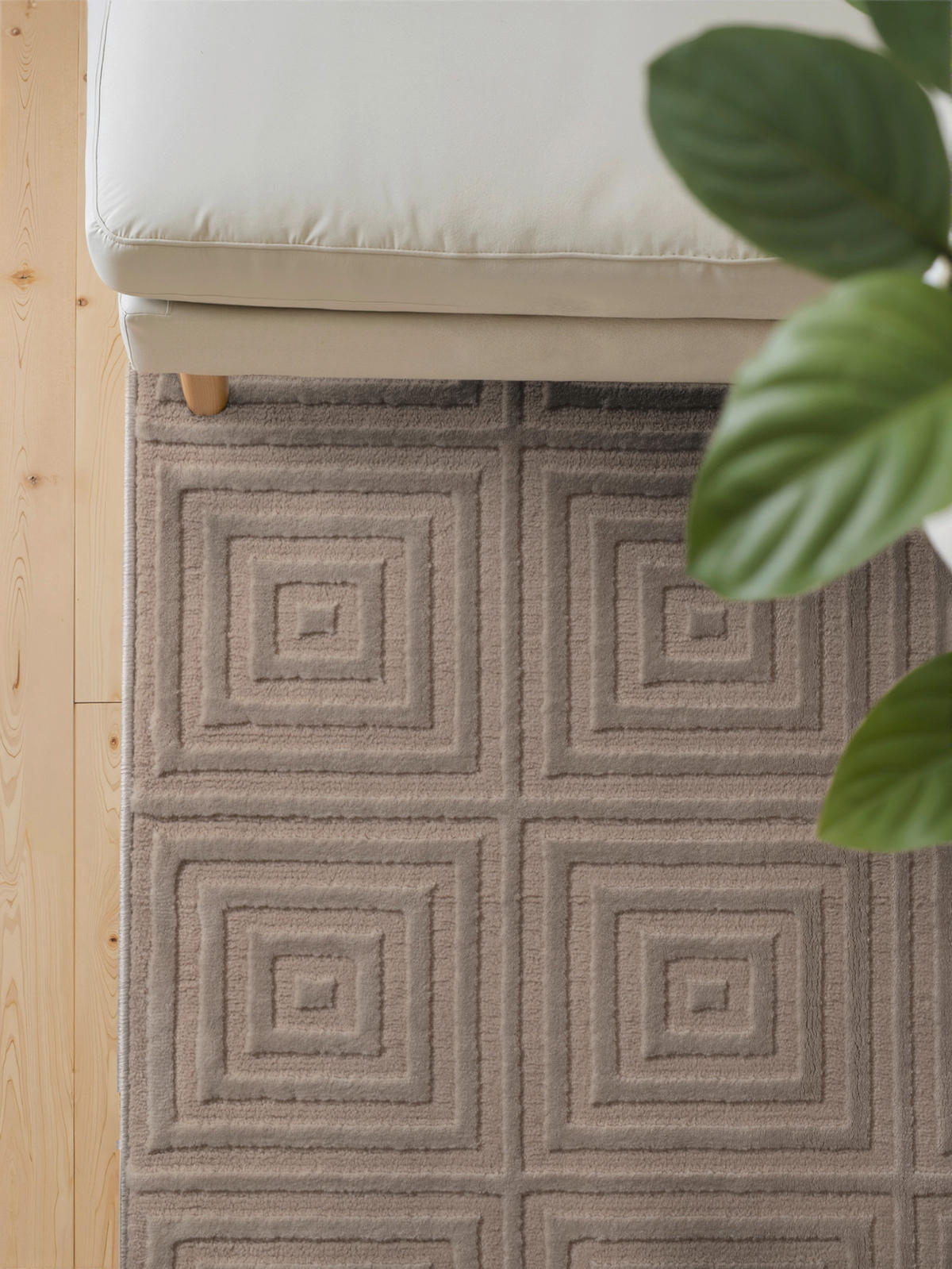 TEPPICH 160/235 cm Perles Creme, Beige  - Beige/Creme, Basics, Kunststoff (160/235cm) - Elle Decoration