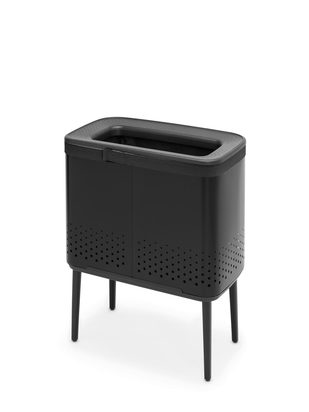 SZENNYESTARTÓ - fekete, Design, fém (60l) - Brabantia