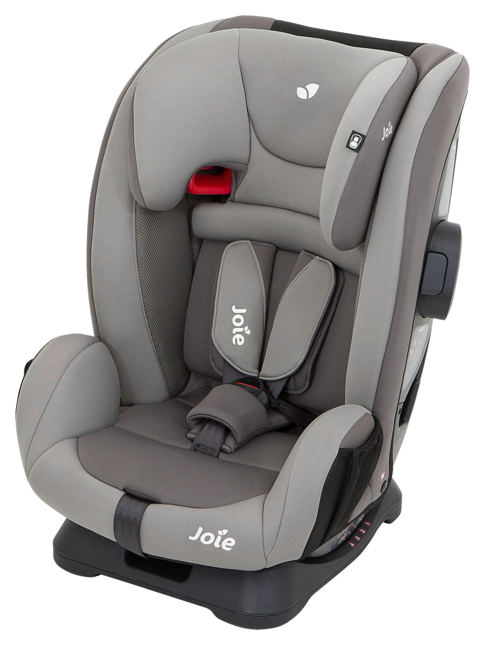 KINDERAUTOSITZ Fortifi R - Schwarz/Grau, Basics, Kunststoff/Textil (53/46/56cm) - Joie