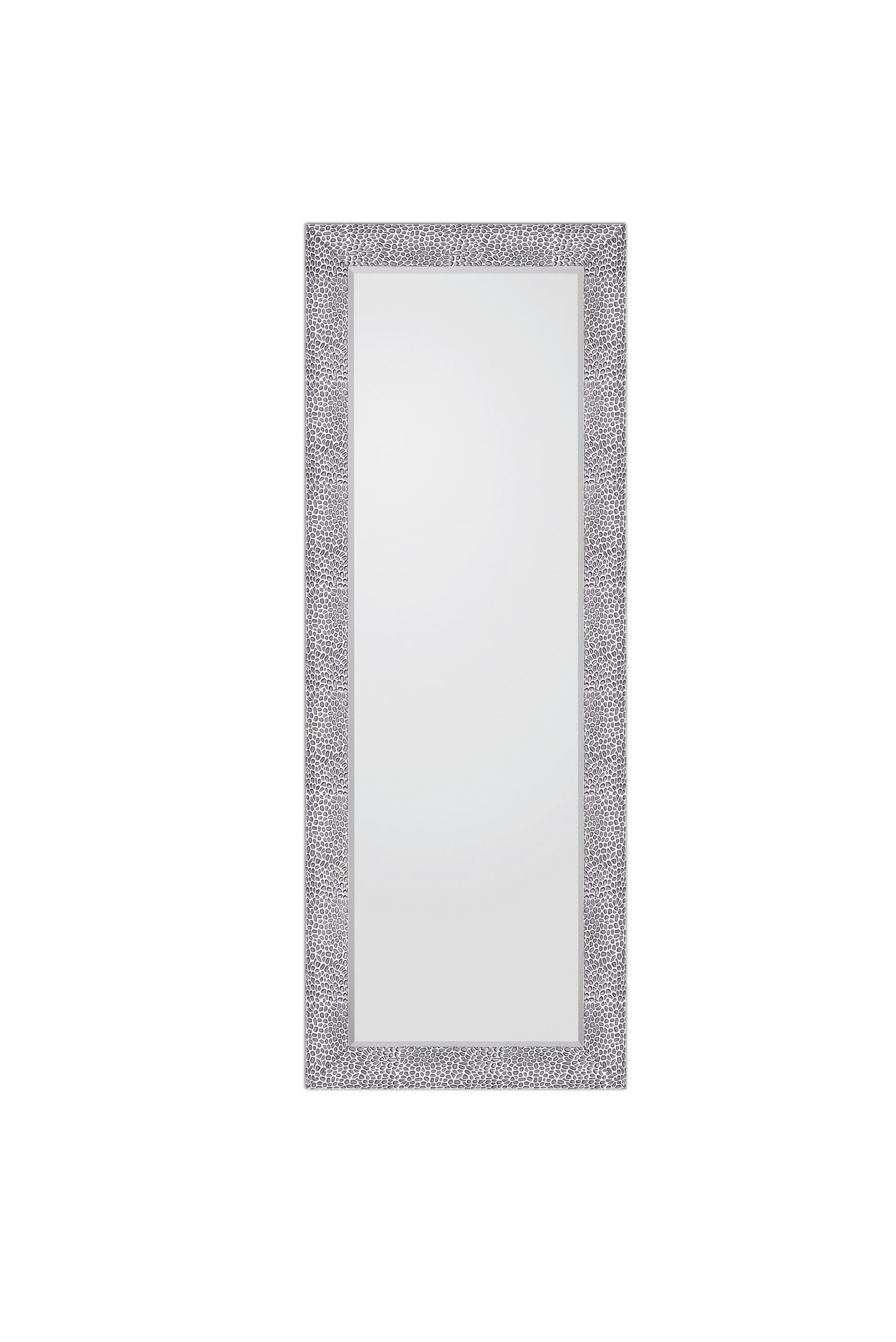 WANDSPIEGEL 50/150/3 cm    in rechteckig  - Silberfarben/Schwarz, MODERN, Glas/Kunststoff (50/150/3cm)