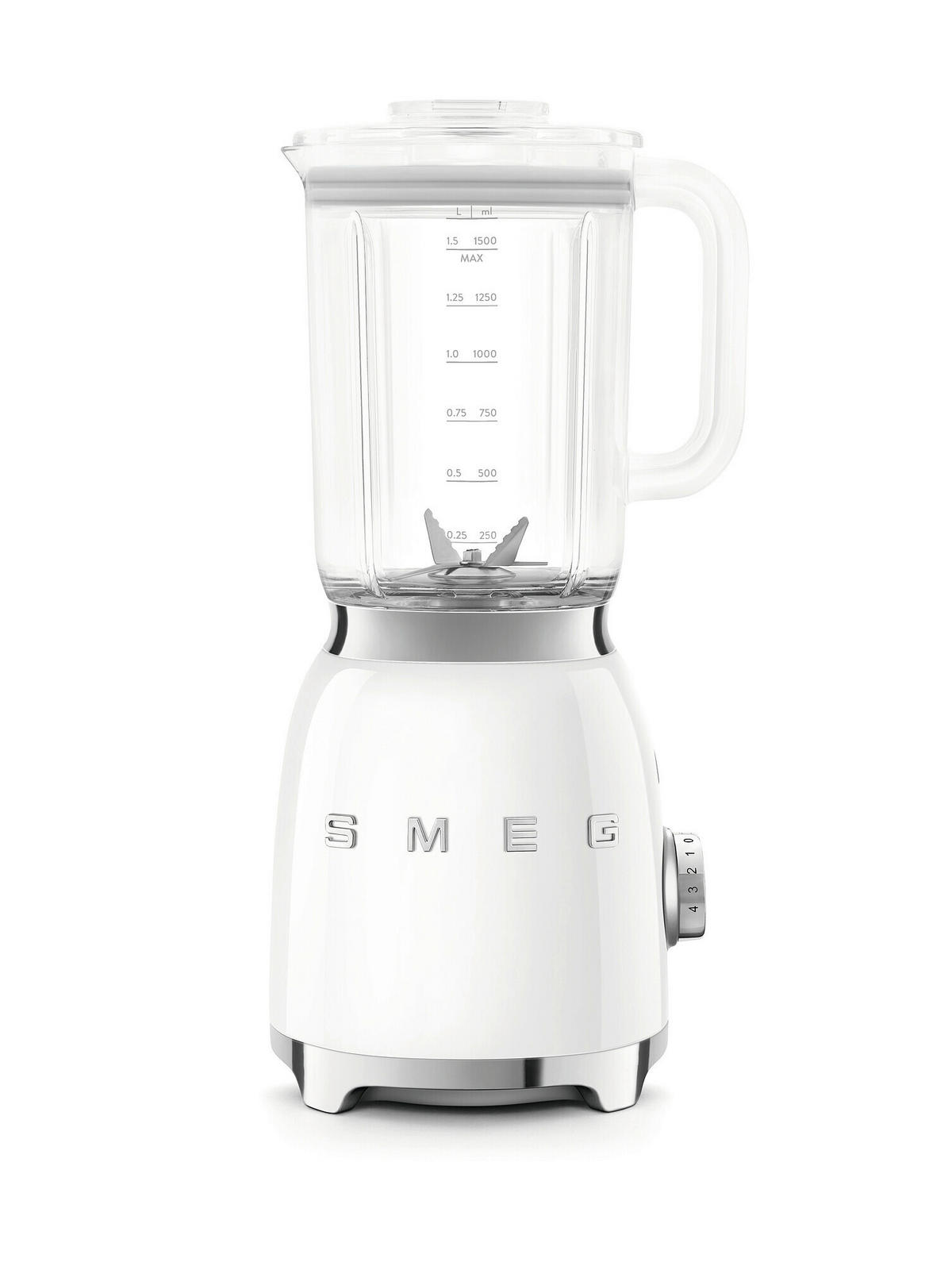 STANDMIXER 50's Style  - Weiss Hochglanz, Trend, Metall (19.7/39.7/16.3cm) - SMEG