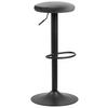 BARHOCKER Samt Dunkelgrau Stoffauswahl  - Dunkelgrau/Schwarz, Design, Textil/Metall (40/62-82/40cm) - Carryhome
